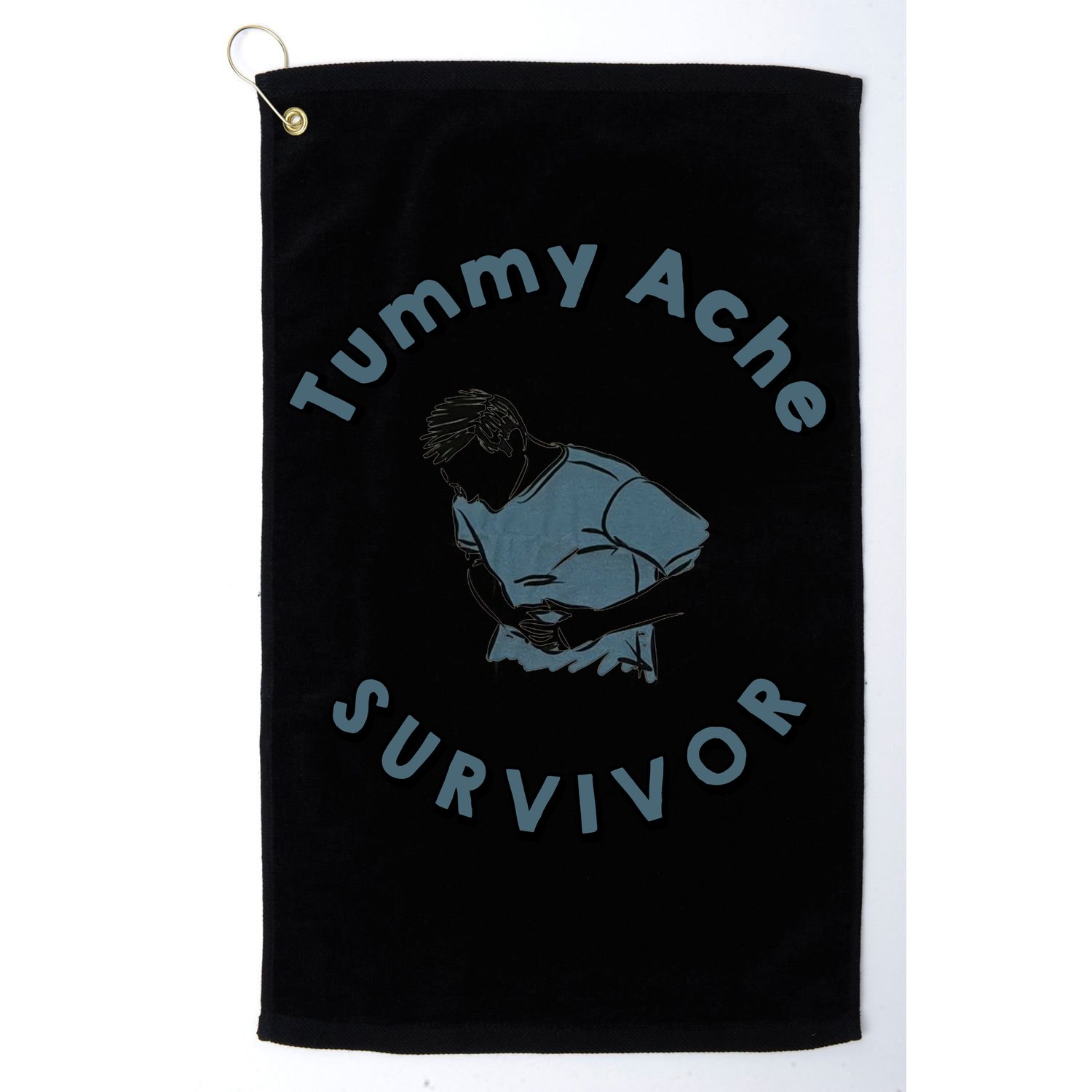 Tummy Ache Survivor Funny Tummy Ache Joke Golf Towel