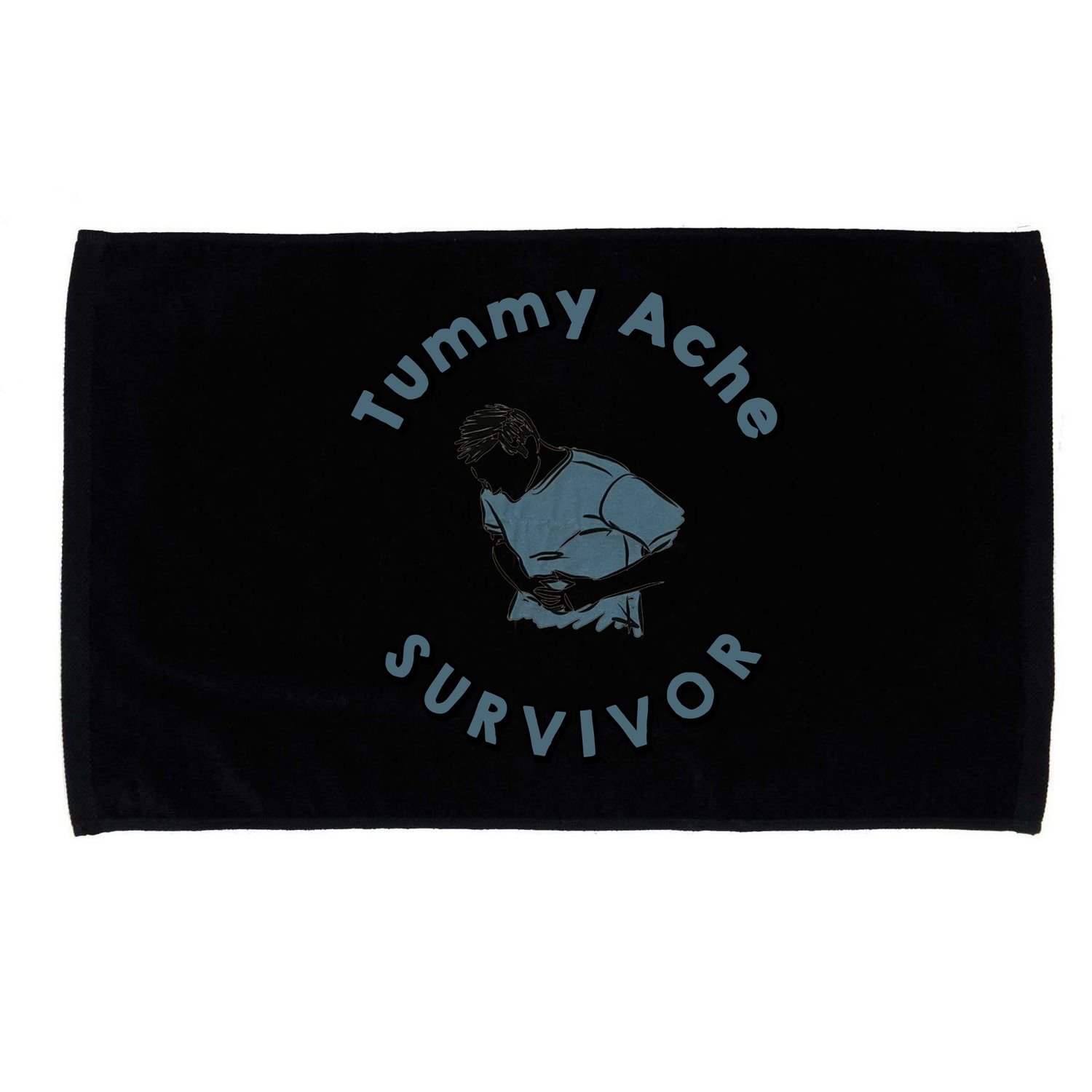Tummy Ache Survivor Funny Tummy Ache Joke Microfiber Hand Towel