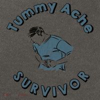 Tummy Ache Survivor Funny Tummy Ache Joke Cotton Canvas Backpack