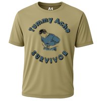 Tummy Ache Survivor Funny Tummy Ache Joke Cooling Performance Crew T-Shirt