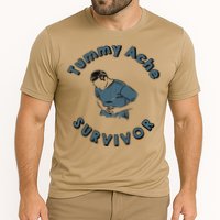 Tummy Ache Survivor Funny Tummy Ache Joke Cooling Performance Crew T-Shirt