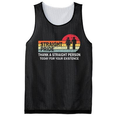 Thank A Straight Person Today For Your Existence Straight Mesh Reversible Basketball Jersey Tank