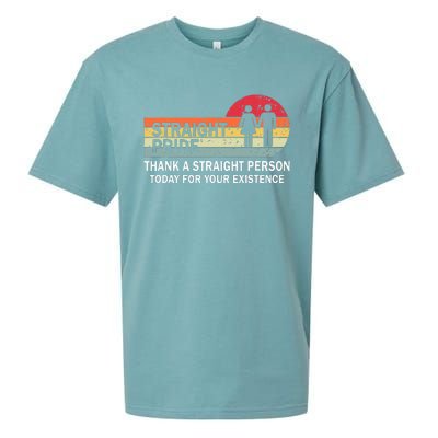 Thank A Straight Person Today For Your Existence Straight Sueded Cloud Jersey T-Shirt