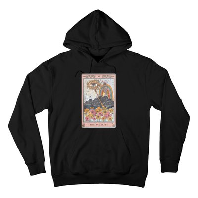 The Audacity Skeleton Tarot Card Sun Eye Aesthetic Hoodie