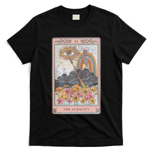 The Audacity Skeleton Tarot Card Sun Eye Aesthetic T-Shirt