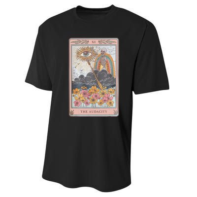 The Audacity Skeleton Tarot Card Sun Eye Aesthetic Performance Sprint T-Shirt