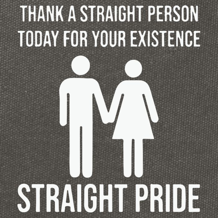 Thank A Straight Person To Day For Your Existence Straight Pride Cotton Canvas Backpack