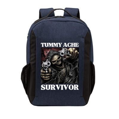 Tummy Ache Survivor Funny Cool Edgy Hard Skeleton Meme Vector Backpack