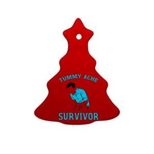 Tummy Ache Survivor Ceramic Tree Ornament