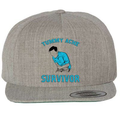 Tummy Ache Survivor Wool Snapback Cap