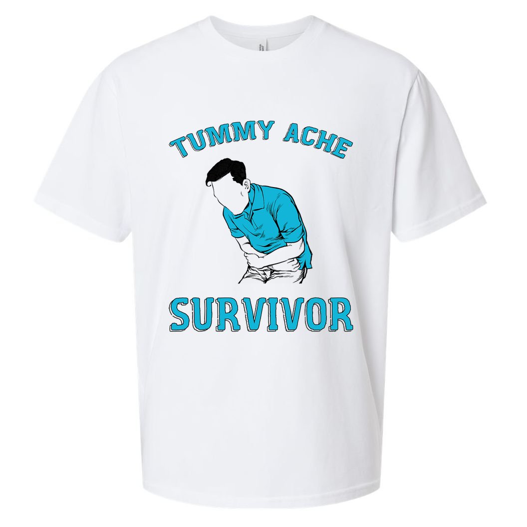 Tummy Ache Survivor Sueded Cloud Jersey T-Shirt