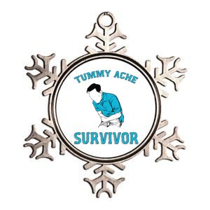 Tummy Ache Survivor Metallic Star Ornament