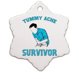 Tummy Ache Survivor Ceramic Star Ornament