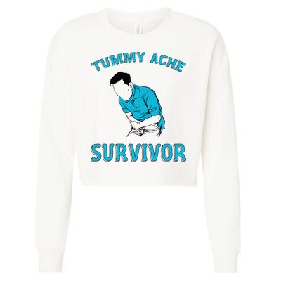 Tummy Ache Survivor Cropped Pullover Crew