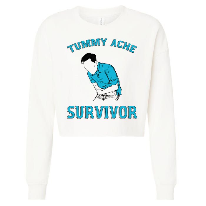 Tummy Ache Survivor Cropped Pullover Crew