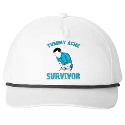 Tummy Ache Survivor Snapback Five-Panel Rope Hat