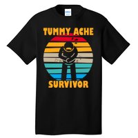 Tummy Ache Survivor Funny Retro Tall T-Shirt