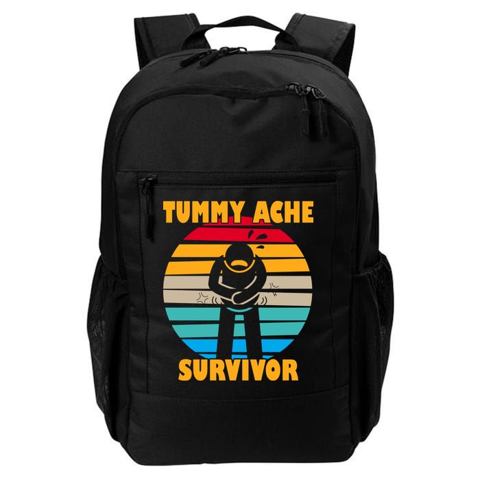 Tummy Ache Survivor Funny Retro Backpack