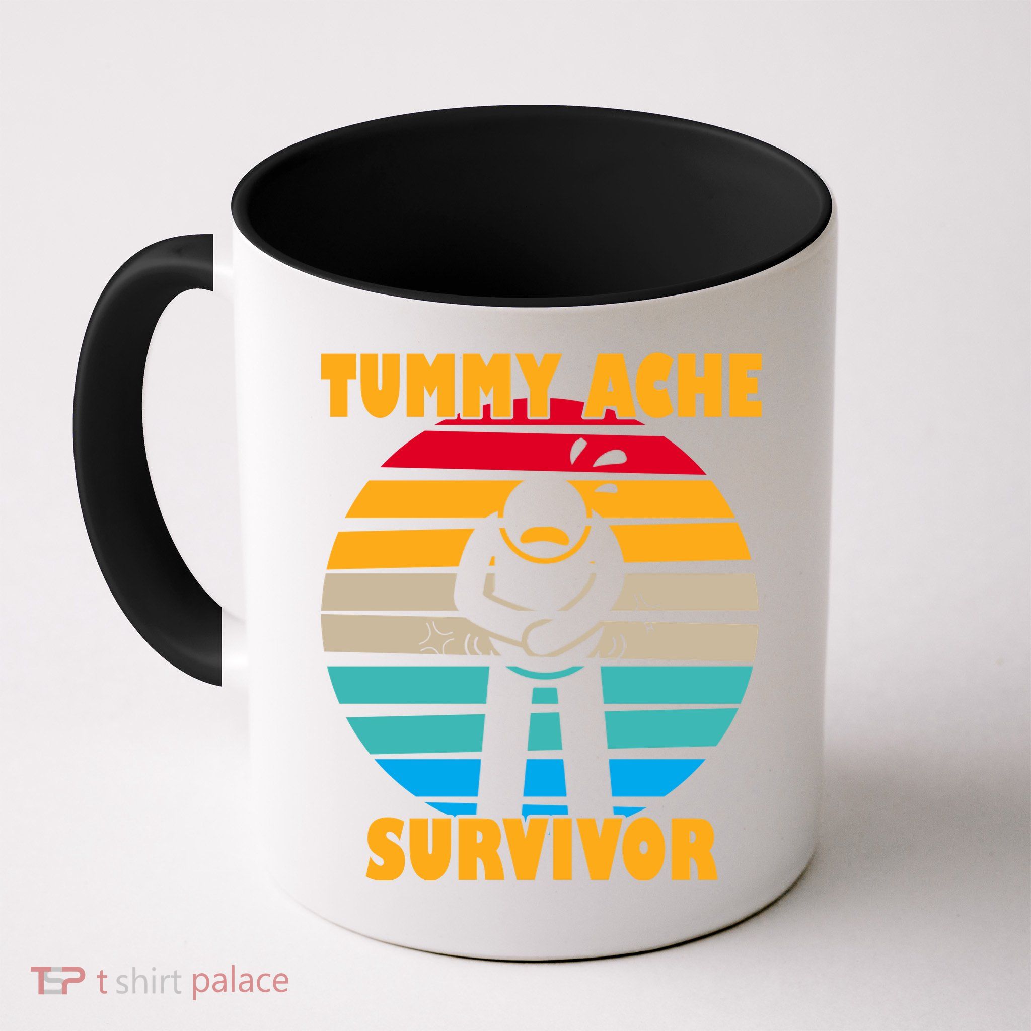Tummy Ache Survivor Funny Retro Mug