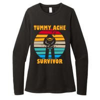 Tummy Ache Survivor Funny Retro Womens CVC Long Sleeve Shirt