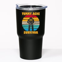 Tummy Ache Survivor Funny Retro Tumbler