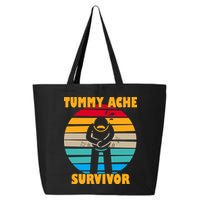 Tummy Ache Survivor Funny Retro 25L Jumbo Tote