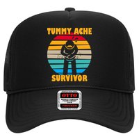 Tummy Ache Survivor Funny Retro Trucker Hat