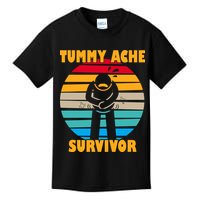 Tummy Ache Survivor Funny Retro Kids T-Shirt