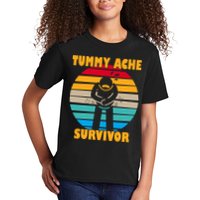 Tummy Ache Survivor Funny Retro Kids T-Shirt