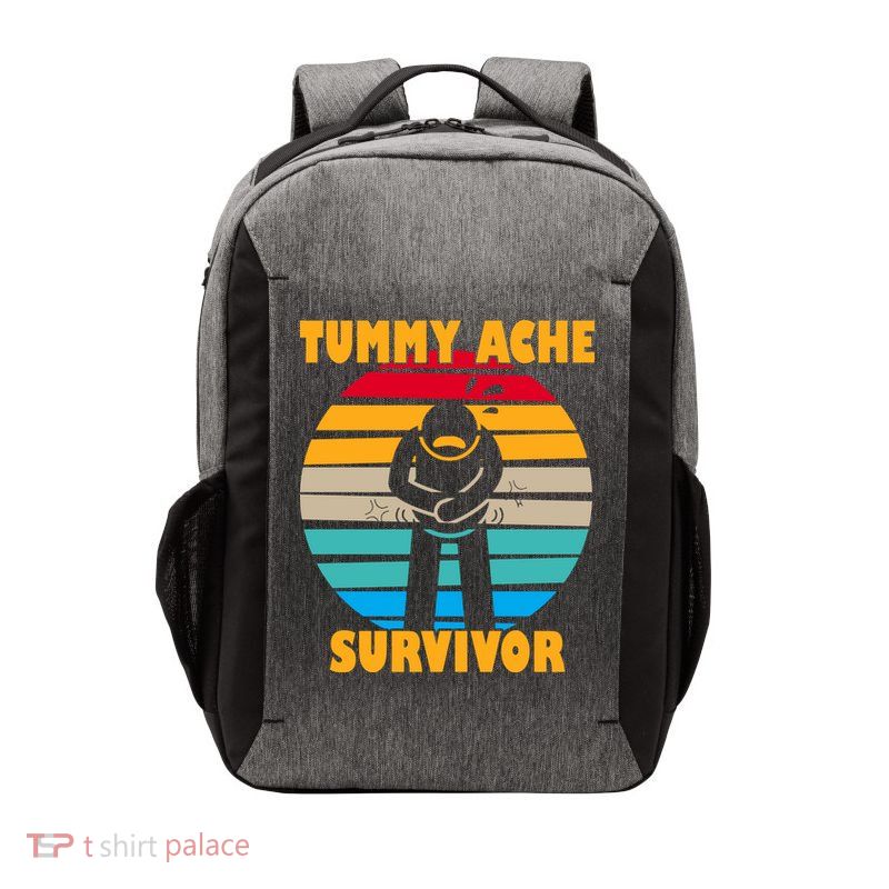 Tummy Ache Survivor Funny Retro Vector Backpack