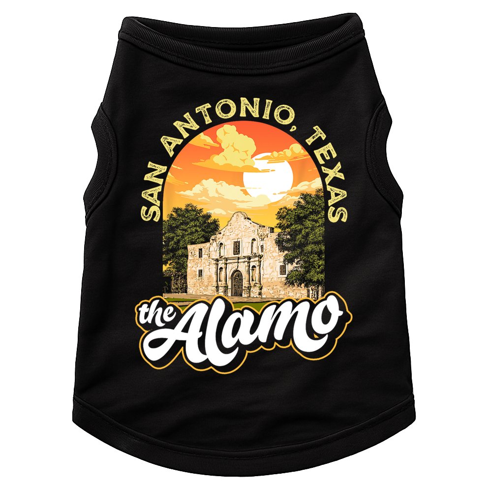 The Alamo San Antonio Texas Mission Vintage Retro Remember Doggie Tank