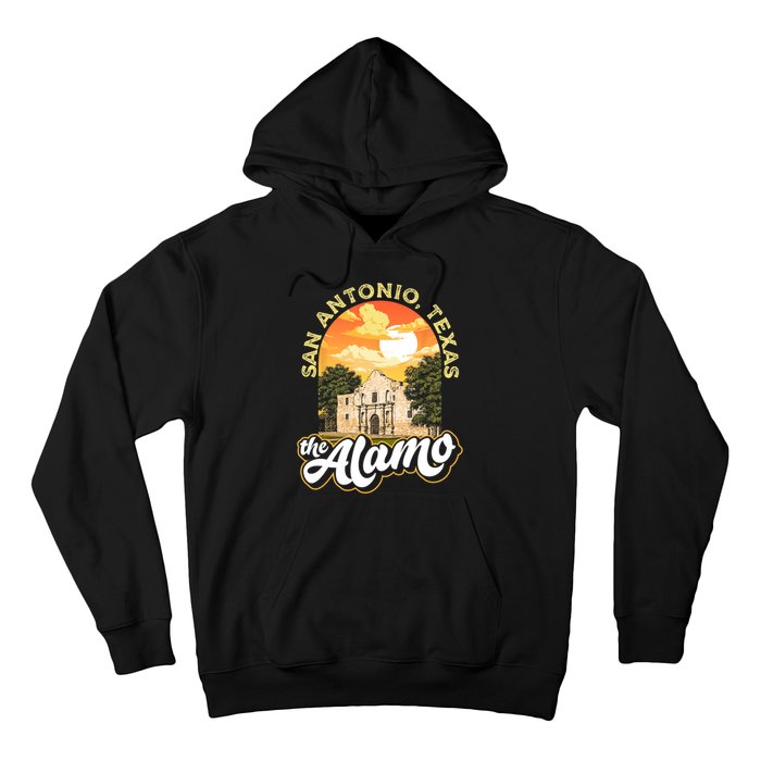 The Alamo San Antonio Texas Mission Vintage Retro Remember Hoodie