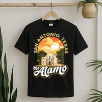 The Alamo San Antonio Texas Mission Vintage Retro Remember T-Shirt