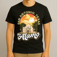 The Alamo San Antonio Texas Mission Vintage Retro Remember T-Shirt