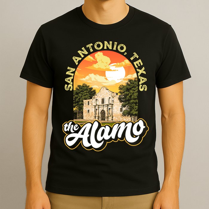 The Alamo San Antonio Texas Mission Vintage Retro Remember T-Shirt