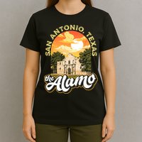 The Alamo San Antonio Texas Mission Vintage Retro Remember T-Shirt
