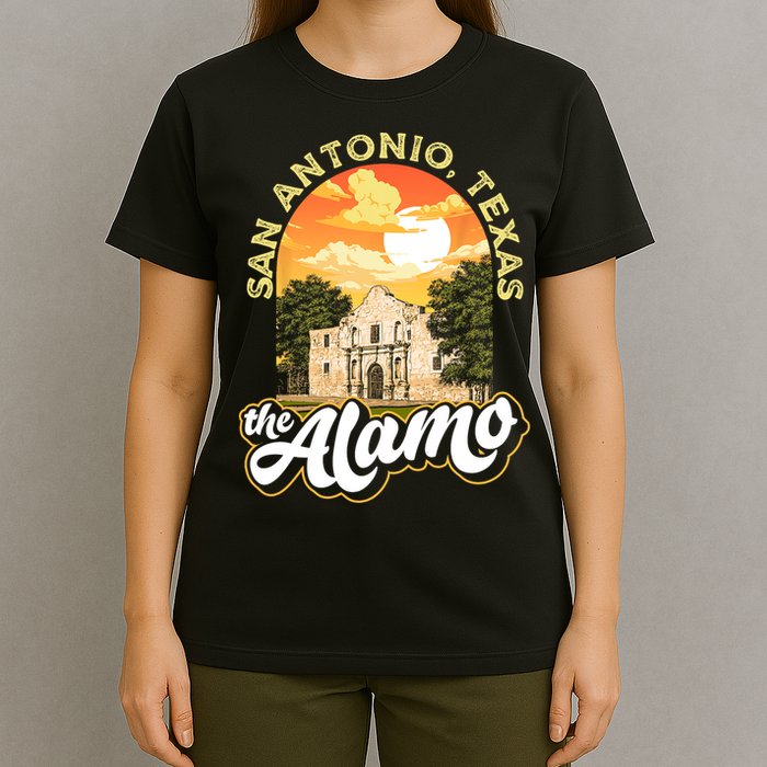 The Alamo San Antonio Texas Mission Vintage Retro Remember T-Shirt