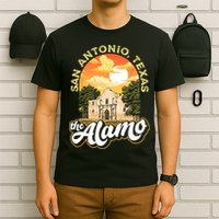The Alamo San Antonio Texas Mission Vintage Retro Remember T-Shirt