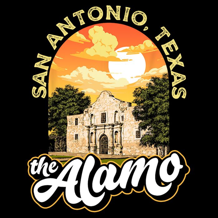 The Alamo San Antonio Texas Mission Vintage Retro Remember T-Shirt