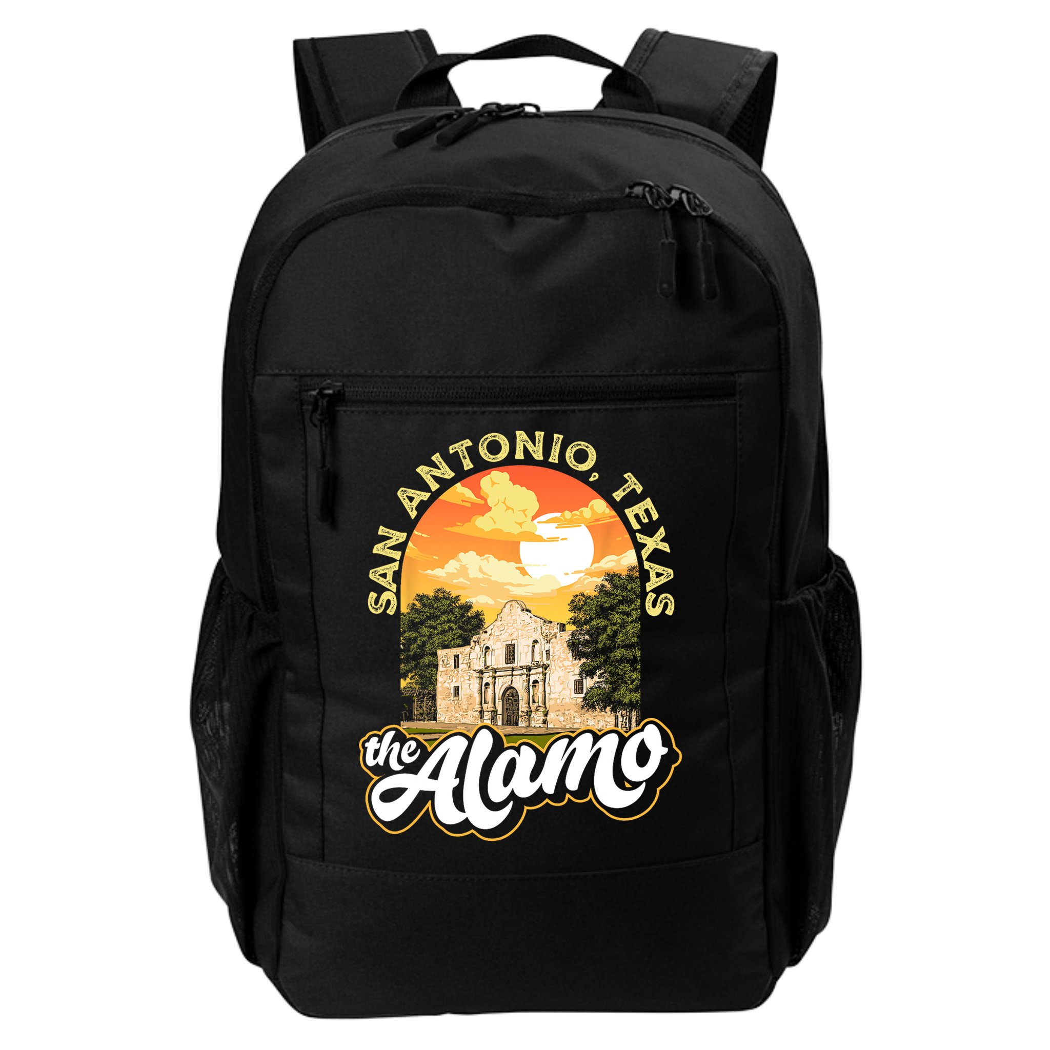 The Alamo San Antonio Texas Mission Vintage Retro Remember Backpack
