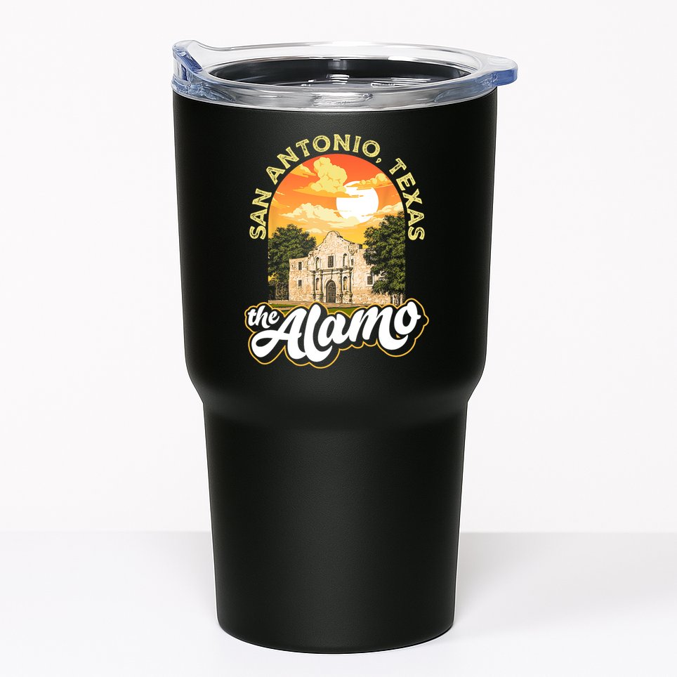 The Alamo San Antonio Texas Mission Vintage Retro Remember Tumbler