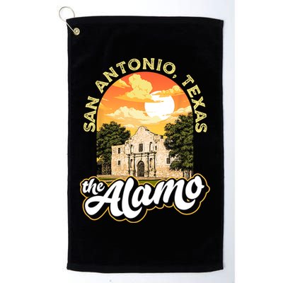 The Alamo San Antonio Texas Mission Vintage Retro Remember Golf Towel