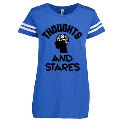 Thoughts And Stares Enza Ladies Jersey Football T-Shirt