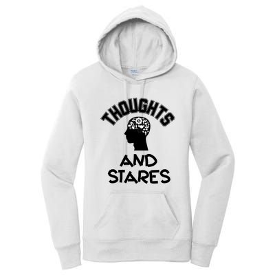 Thoughts And Stares Women's Pullover Hoodie