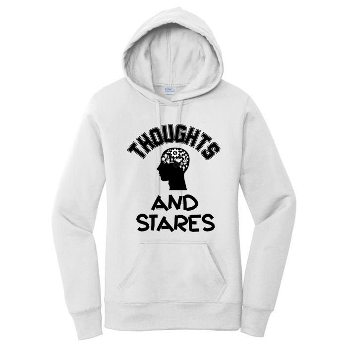 Thoughts And Stares Women's Pullover Hoodie