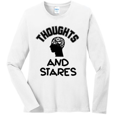 Thoughts And Stares Ladies Long Sleeve Shirt