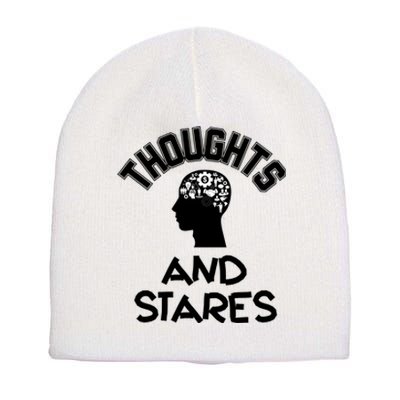 Thoughts And Stares Short Acrylic Beanie