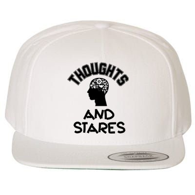 Thoughts And Stares Wool Snapback Cap