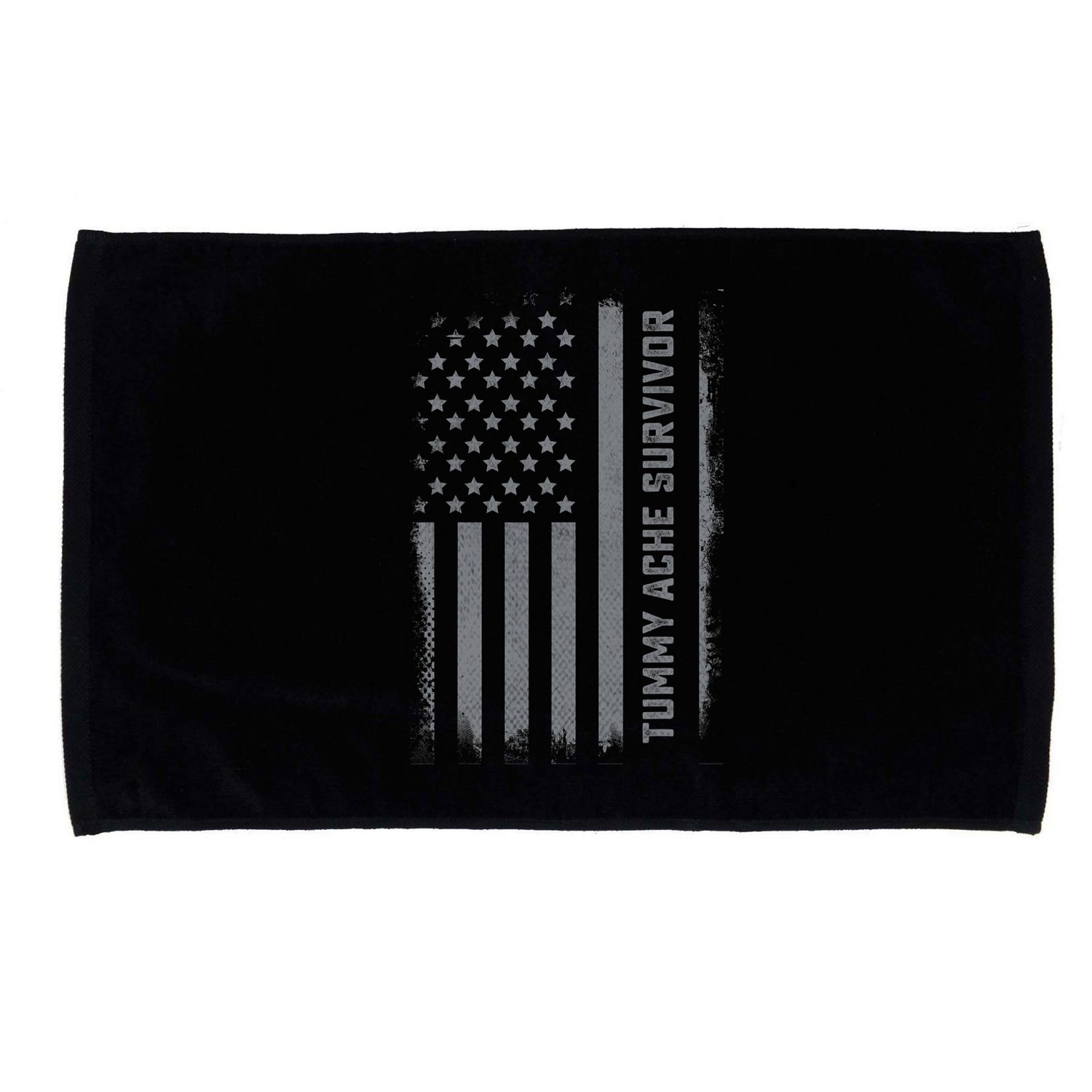 Tummy Ache Survivor IBS Stomach Ache US Flag Microfiber Hand Towel