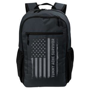 Tummy Ache Survivor IBS Stomach Ache US Flag Daily Commute Backpack